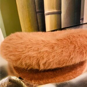 Kangol Soft Brown Faux Fur Beret